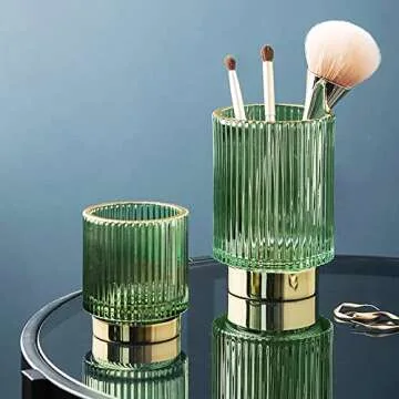 Elegant Glass Vase with Gold Base for Home & Gifts