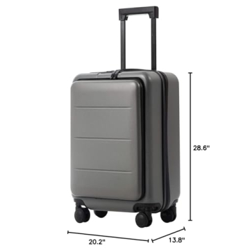 Stylish COOLIFE Carry-On Luggage for Smart Travelers