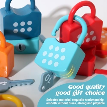 Dinhon Kids Learning Locks Montessori Toy for Ages 3+