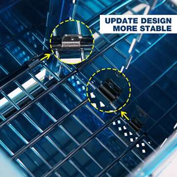 REDCAMP Wood Burning Folding Camp Stove Stainless Steel Grill, Portable Collapsible Backpacking Stove Survival Rocket Stove for Hiking Outdoor Tent Camping Picnic BBQ, Large