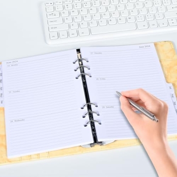 2024 Weekly & Monthly Planner Refill for A5 Binders