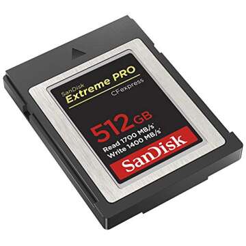 SanDisk 512GB Extreme PRO CFexpress Card Type B - SDCFE-512G-GN4IN