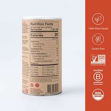 Your Super Energy Bomb – Pre-Workout Superfood Energy Drink Booster, With Banana, Guarana, Açaí, Berry, Maca Root, and Lucuma (40 Servings)