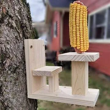 Durable Squirrel Feeder with Chair for Nature Lovers