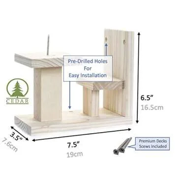 Durable Squirrel Feeder with Chair for Nature Lovers