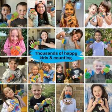 Stringy Balls & Sensory Toys for Kids - 8 Pack Fun