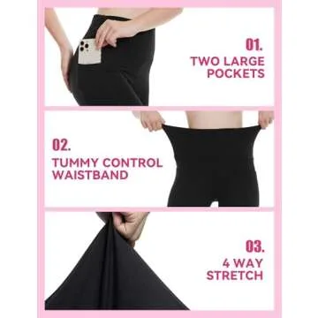 Showitty 3 Pack Fleece Lined Leggings Women with Pockets - High Waisted Plus Size Winter Thermal Yoga Pants (S-5XL)