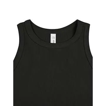 LASLULU Womens Sleeveless Tank Tops Workout Yoga Racerback Crop Tops Loose Athletic Sport Shirts Muscle Tank Casual Summer Outfits 2025(Black Large)