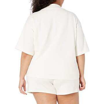 Stylish Loose Mockneck Tee by The Drop - Perfect Comfort