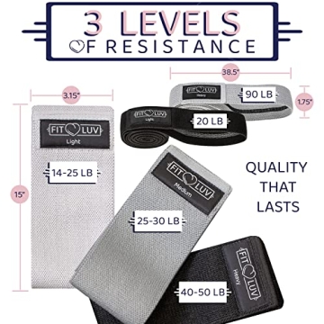 FITLUV Fabric Booty Bands for Effective Home Workouts