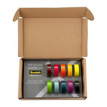Versatile Scotch Washi Tape Set for Crafting and Journaling