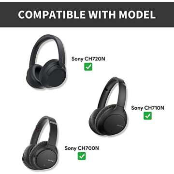 Yinke Case for Sony WH-CH720N / WH-CH710N /WH-CH700N Headphone, Travel Protective Cover Storage Bag ...