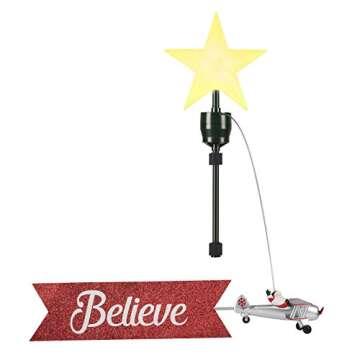 Mr. Christmas NC Santa's Biplane Tree Topper, One Size, Oz-864