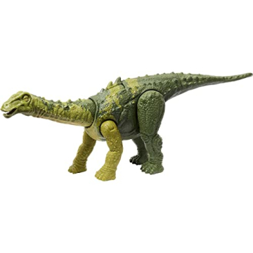 Mattel Jurassic World Wild Roar Dinosaur Toy with Sound & Attack Move, Nigersaurus Posable Action Fi...