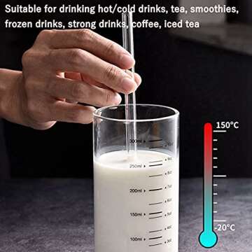 Reusable Glass Straws - Eco-Friendly Drinking Solution