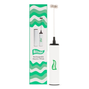USB-Rechargeable MatchaBar Electric Milk Frother Dual Speed