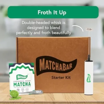 USB-Rechargeable MatchaBar Electric Milk Frother Dual Speed