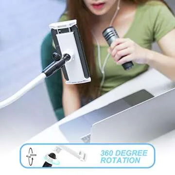 Lamicall Gooseneck Phone Holder - Adjustable Phone Stand