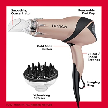 REVLON Infrared Hair Dryer for Maximum Shine and Control