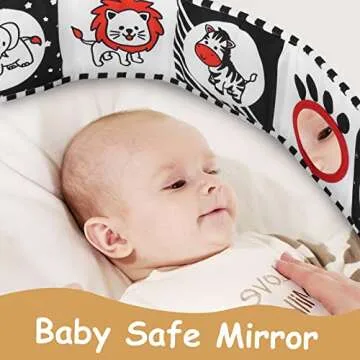 Vicloon High Contrast Baby Toys | Soft Early Education Book