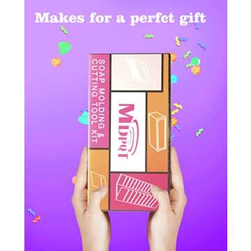 2 PCS Silicone soap molds Making Kit soap loaf bar Making molds (44oz Purple Pink Silicone) for Adults - Stainless Steel Wavy & Straight Slicer