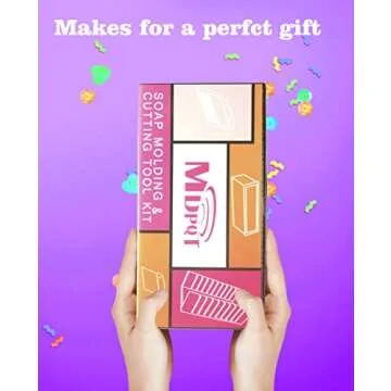 2 PCS Silicone soap molds Making Kit soap loaf bar Making molds (44oz Purple Pink Silicone) for Adults - Stainless Steel Wavy & Straight Slicer