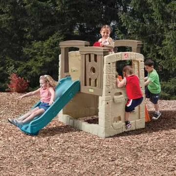Step2 Woodland Climber II for Toddlers, Easy Assembly Outdoor Playset