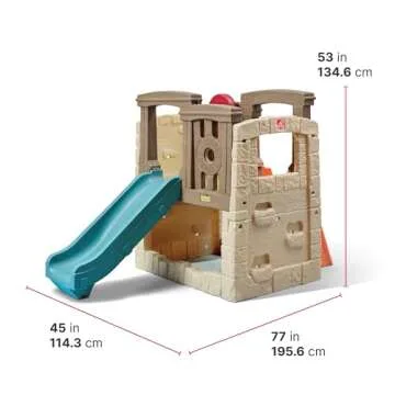 Step2 Woodland Climber II for Toddlers, Easy Assembly Outdoor Playset