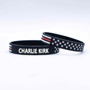 10 Pack Charlie Kirk A True Patriot Pray Justice Assassination Shooting Hero Freedom Merch USA Rubbe...