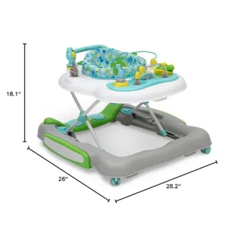 Delta Children 4-in-1 Discover & Play Walker for Infants