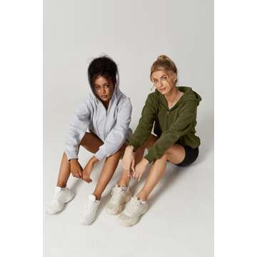 QINSEN Cozy Fleece Zip Up Hoodie for All Sizes