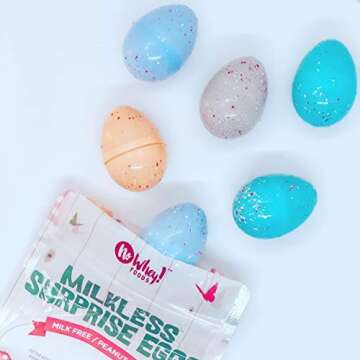 Vegan, Gluten Free, Milkless Surprise Eggs | Allergy Friendly | Easter Chocolate Candy | Nut, Peanut, Egg, Dairy Free | No Whey Foods