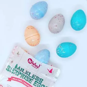 Vegan, Gluten Free, Milkless Surprise Eggs | Allergy Friendly | Easter Chocolate Candy | Nut, Peanut, Egg, Dairy Free | No Whey Foods