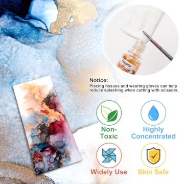 Vibrant Alcohol Ink Set - 28 High Concentration Colors