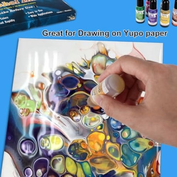 Vibrant Alcohol Ink Set - 28 High Concentration Colors