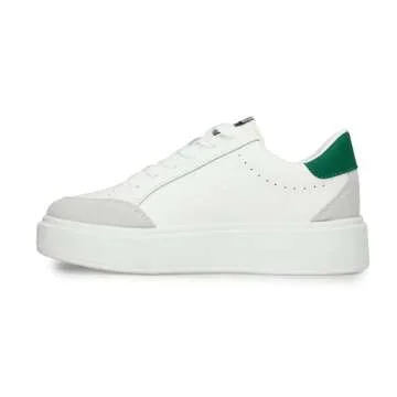 VINTAGE HAVANA Women’s Noy Platform Sneakers White Green 8