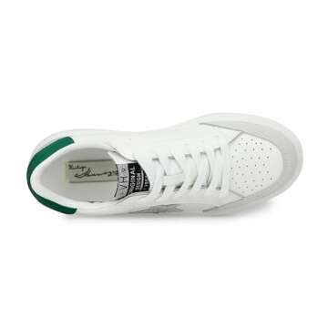 VINTAGE HAVANA Women’s Noy Platform Sneakers White Green 8