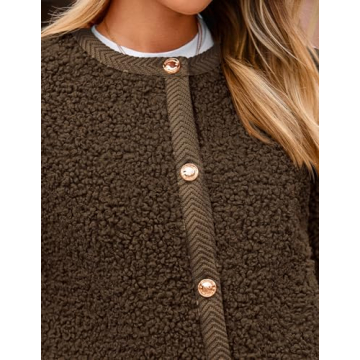 PRETTYGARDEN Women's Stylish Faux Fur Cropped Jacket