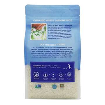 Organic White Jasmine Rice by LOTUS FOODS - 30 Oz
