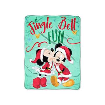 Disney Mickey Mouse Micro Raschel Throw Blanket - 46x60 Cozy Fun