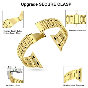 Elegant MioHHR Solid Stainless Steel Band for Apple Watch