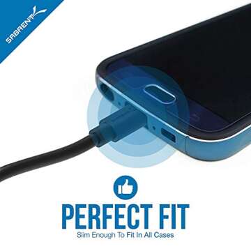 SABRENT 6-Pack Premium 3ft Micro USB Cables High Speed