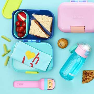 ZOKU Kids Pocket Utensil Set - Stainless Steel Fun for Kids