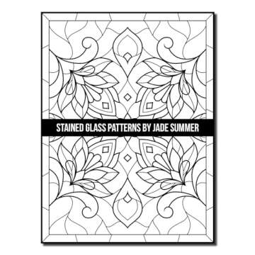 Stained Glass Patterns: An Adult Coloring Book with 50 Inspirational Window Designs and Easy Patterns for Relaxation (Stained Glass Coloring Books)