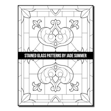 Stained Glass Patterns: An Adult Coloring Book with 50 Inspirational Window Designs and Easy Patterns for Relaxation (Stained Glass Coloring Books)