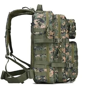 REEBOW GEAR Military Tactical Backpack Large Army 3 Day Assault Pack Molle Bag Backpacks (Woodland Camo)