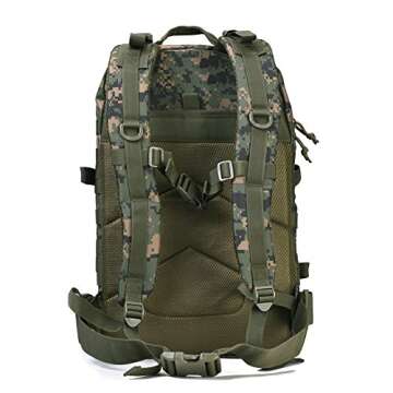 REEBOW GEAR Military Tactical Backpack Large Army 3 Day Assault Pack Molle Bag Backpacks (Woodland Camo)