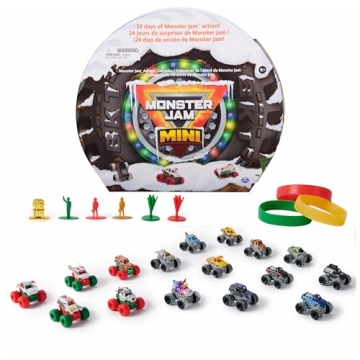 Monster Jam Mini Holiday 2024 Advent Calendar: 24 Mini Trucks & Accessories
