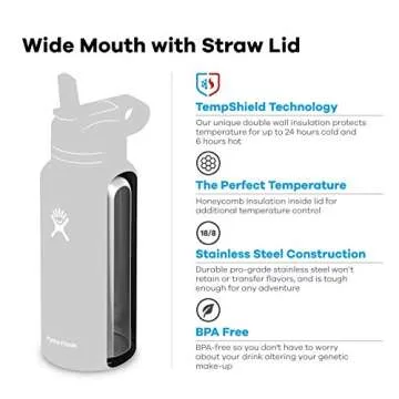 Hydro Flask 32 oz. Insulated Water Bottle - Straw Lid