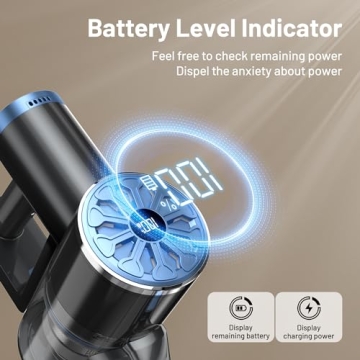 Cordless Vacuum with 25Kpa Suction and Self-Standing Function